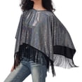 thumbnail image 6 of FYEGRE Elegant For Women Loose Performance Capes Stylish Drama Outfits Sophisticated Fashion Wear For Various Events And Productions Clear One Size, 6 of 9