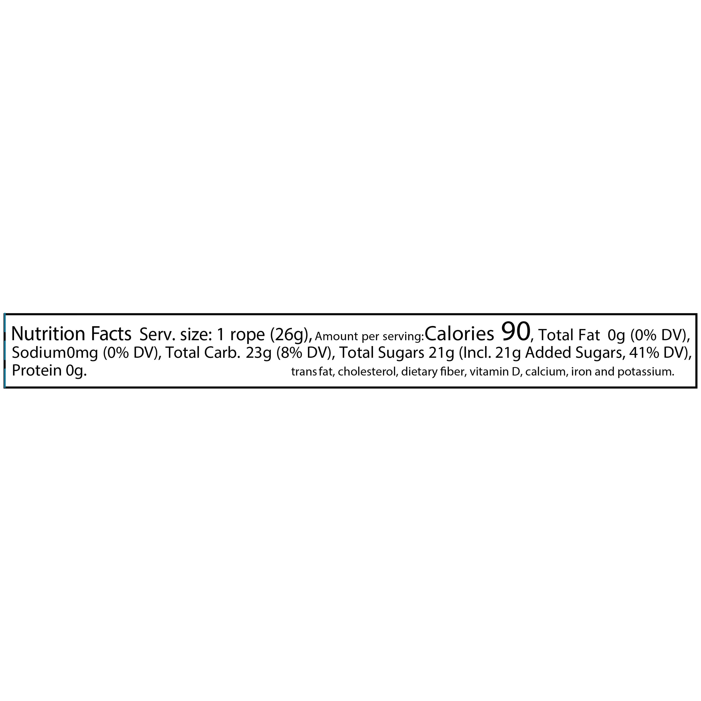 Nerds Rope Very Berry Candy, 0.92 oz, 24 Count