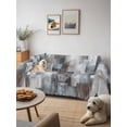 thumbnail image 6 of Gray Geometric Couch Cover for Dogs, Modern Abstract Art Block Washable Sofa Covers Slipcover for Pets Dogs Futon Cover, Couch Recliner Covers, Oversized Chair Slipcover 71"x91", 6 of 9