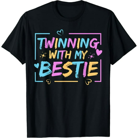 Twin Matching Twins Day Friend Twinning With My Bestie Twin T-Shirt