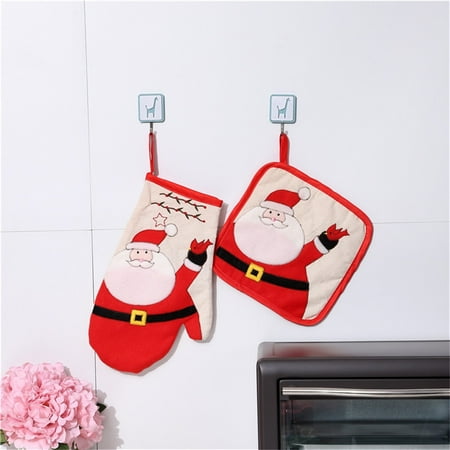

TUOBARR Christmas Decoration Christmas Household Microwave Oven Hand Set Pad Home Decoration Products