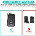 thumbnail image 2 of Key Fob Cover Compatible with Lexus ES GS NX LS RX RC GX LX 570 200 250 350 460 300 F 450h 600h Keychain Case Holder Protector,Grey, 2 of 6
