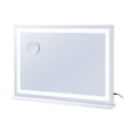 thumbnail image 7 of Lighted Makeup Mirror 3 Color Touch Vanity w/ USB - 31.5x21.7in Wall/Desktop - 5X Magnification - Professional Cosmetic Mirror for Bedroom, Bathroom, 7 of 7