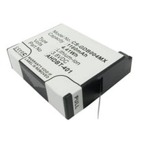Replacement Battery for Gopro Hero 4,Hero 4 Black,Hero 4 Silver,Hero 4 ,335-06532-000,AHDBT-401,3.8V/1160mAh