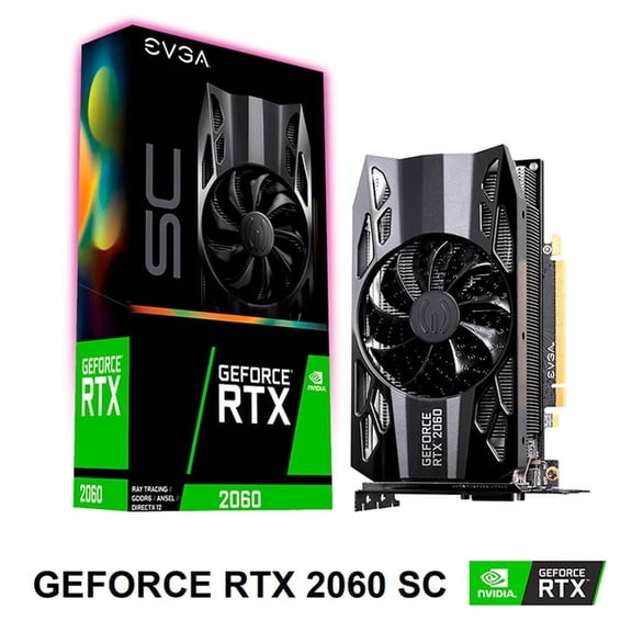 Tarjeta de Video EVGA GeForce RTX 2060 SC 6GB GDDR6 06G-P4-2062-KR RTX 2060 SC