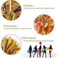 thumbnail image 3 of 4pcs Metallic Foil Cheerleading Pom Poms, Premium Cheerleader Pompoms Kit, Cheering Hand Flowers 9.8 Inches, 3 of 5