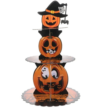 

Halloween Party Cupcake Stand Pumpkin Dessert Cupcake Stand Snacks Display Rack