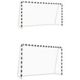 thumbnail image 3 of vidaXL Soccer Goal Training Soccer Net Practice Net Metal Black and White, 3 of 11