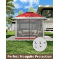 thumbnail image 5 of 13x13 PopUp Gazebo, Canopy Tent, Height Adjustable, Outdoor Gazebo for Backyard & Patio Furniture, Pop Up Tent with Mosquito Netting, 5 of 7