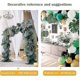 thumbnail image 4 of 14" Artificial Tropical Palm Leaves, Safari Birthday Decorations Extra Large Faux Leaf Jungle, 4 of 5