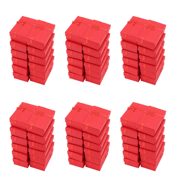 72Pcs Paper Jewelry Gifts Boxes for Jewelry Display-Rings, Small Watches,Bracelet Gift Packaging Box (Mix Color)