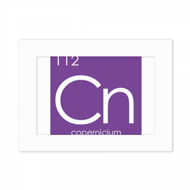 Chestry Elements Period Table Transition Metals Copernicium Cn Photo Mount Frame Picture Art Painting Desktop 5x7 inch