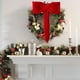 thumbnail image 4 of Colgante adorno de árbol de terciopelo de Navidad | Decoración de lazo colgante de poliéster rojo | Decoración duradera y reutilizable para escaparates navideños | Tamaños múltiples: 28x12cm, 4 of 6