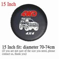 thumbnail image 1 of 14" 15" 16" 17" Inch Pure Black Pvc Pu Spare Tire Tyre Wheel Valve Cover Tire Cover Case Protector Bag Pouch Fit For All Cars, 1 of 1