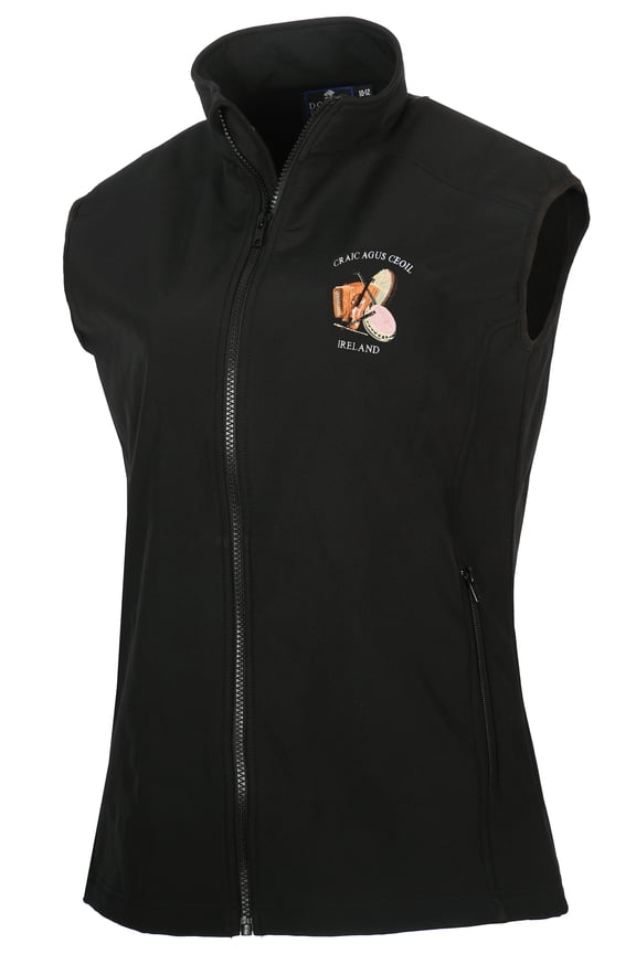USA Ireland Gilet Sleeveless Shell Jacket for Ladies