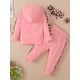 thumbnail image 4 of Adorable Baby Girl Leopard Patchwork Sweatpants Set with Hoodie and Bowknot Headband, 4 of 5