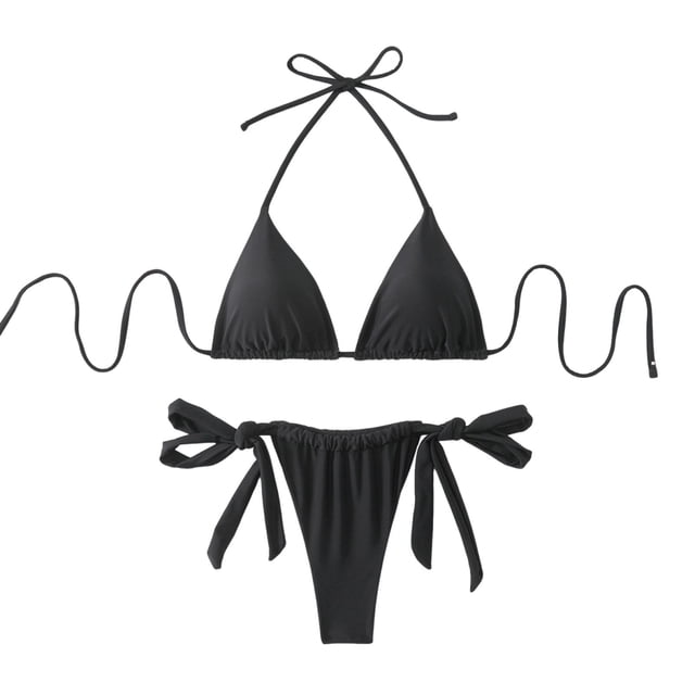 Trajes de Baño de Cuello Alto para Mujeres Correa de Hombro Ajustable Conjunto de Traje de Baño Dividido, Traje de Baño de Corte Alto para la Playa de la Piscina de Vacaciones
