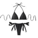 thumbnail image 2 of Traje de baño tankini para mujer con tirantes ajustables y abertura en los hombros, traje de baño de dos piezas para mujer, trajes de baño tankini para mujer, traje de baño de 2 piezas para mujer, tra, 2 of 3