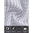 thumbnail image 7 of Purple Cloth Napkins Set of 4 Reusable Dinner Napkins, Grid Checkered Plaid Gingham Lattice Trellis Cocktail Napkin Washable Table Napkins for Wedding/Holiday Party/Baby Shower 20"x20", 7 of 7