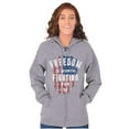 thumbnail image 5 of Freedom Fight Tactical American Flag Zip Up Hoodie Men's Women's Brisco Brands S, 5 of 6