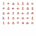 thumbnail image 4 of Delicious Stationery Stickers Cute Children Stickers Funny DIY Stickers for Laptop Phone Notebook, 4 of 9