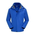 thumbnail image 2 of VBTAPA Men's Waterproof Rain Jacket 3-in-1 Ski Snow Jacket Zip Up Hooded Windbreaker Jackets with Fleece Liner Blue XL, 2 of 7