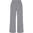 thumbnail image 4 of Favoffer Women Solid Cotton Linen Long Pants Button Front Waist Relaxed Fit Casual Trousers Breathable Bottoms with Side Pockets for Daily, 4 of 4