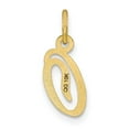 thumbnail image 2 of Auriga Fine Jewelry 10K Yellow Gold Solid Letter O Initial Charm Pendant for Women, 2 of 6
