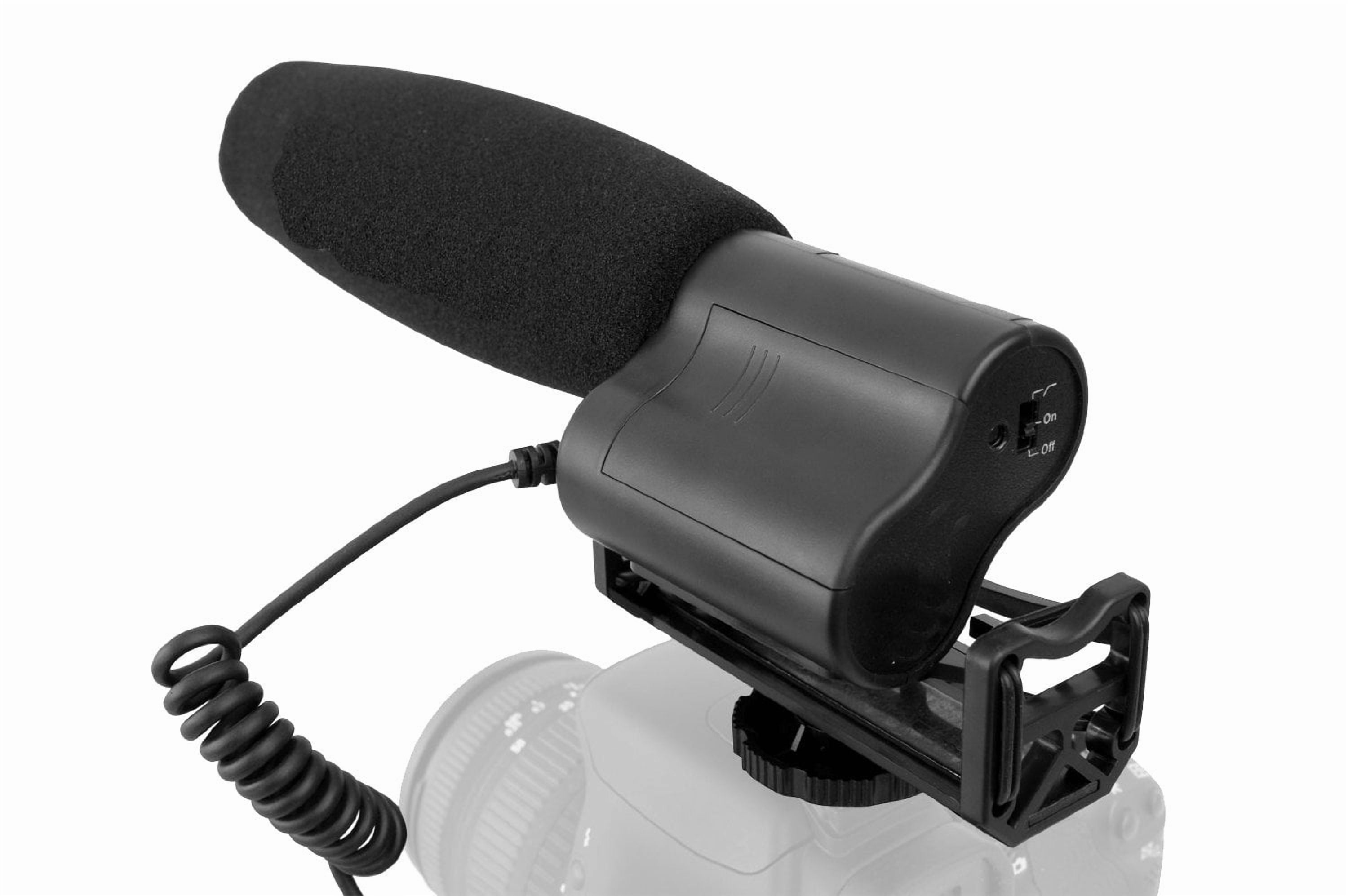 High Sensitivity XLR Microphone (Stereo/Shotgun) With Windscreen &amp; Dead Cat Wind Muff For Canon XA30/XA35