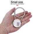 thumbnail image 6 of New Password Anti-theft Motorcycle Helmet Lock Wire Rope Padlock Smart Combination Lock Digit Padlock Code Security Lock YELLOW, 6 of 8