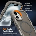 thumbnail image 4 of Funda magnética para iPhone 17, compatible con MagSafe, diseño de marco de onda transparente 2025, funda de borde suave, bonita funda protectora mate transparente a prueba de golpes, 4 of 6