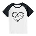 thumbnail image 4 of Sentuca Boys Valentine Shirts, Soft Short Sleeve Everyday T Shirts, Casual Crewneck Graphic Tees Size 3 Years, 4 of 8
