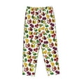 thumbnail image 6 of Uemuo Colorful Fruits Pattern Women's Wide Leg Palazzo Lounge Pants with Pockets Light Weight Loose Comfy Casual Pajama Pants-X-Large, 6 of 9