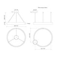 thumbnail image 2 of PD22735-WH-Kuzco Lighting-Halo - 83W LED Pendant-4.25 Inches Tall and 35.88 Inches Wide-White Finish, 2 of 4