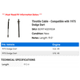 thumbnail image 2 of Throttle Cable - Compatible with 1975 Dodge Dart, 2 of 2