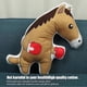 thumbnail image 3 of Funny Horse Cartoon Emotion Stuffed Toy Doll Stuffed Animal Pet Horse PillowBoxing Horse, 3 of 4