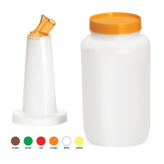 TableCraft 8064A PourMaster Complete 2 Quart Pourer with Assorted Caps