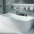thumbnail image 2 of Cobbe Single Handle Bathroom Bathtub Shower Faucet Set with Handheld Sprayer and 5.91-Inch Wide Waterfall Bathtub Spout Matte Black, 2 of 12