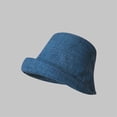 thumbnail image 5 of Harpily Bucket Hats for Women Cotton Linen Solid Color Soft Skin-Friendly Lightweight Lightweight Dailylife Travel Sun Hat, 5 of 5