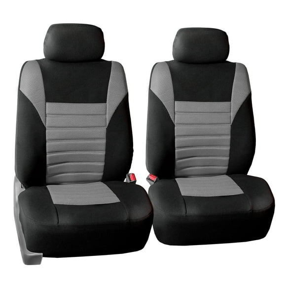 Air Mesh Car Seat Covers For Auto Car SUV Van Front Bucket Seat Pair Gray