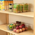 thumbnail image 2 of 15.7" Freezer Baskets Wire Storage Baskets Bin Organizer Food,Kitchen, Basket Organizers Bins for Home, Bathroom, Closet Organization, white,set of 4, 2 of 15