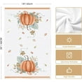 thumbnail image 6 of luyaa Orange Watercolor Stripes Hello Pumpkin Fall Kitchen Towels Dish Towels, 18x26 Inch Leaves Decoration Hand Towels Set of 4, 6 of 6