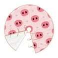 thumbnail image 3 of Bingfone Christmas Tree Skirt Mat Christmas Decoration Interior 30"-Pig Noses, 3 of 8