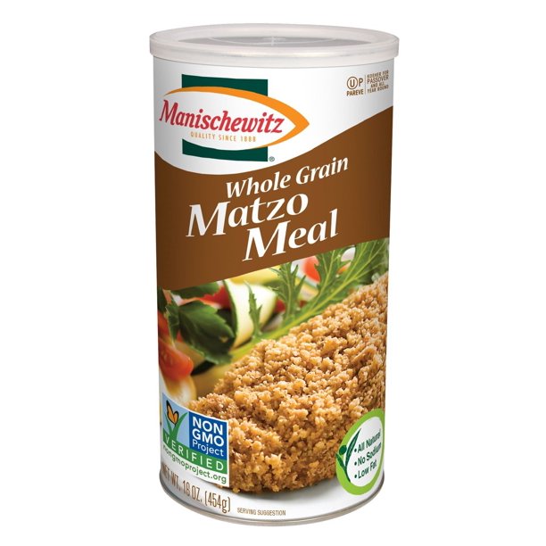 Manischewitz Matzo Meal Whole Grain,16Oz (Pack Of 12)