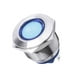 thumbnail image 1 of Orificio de montaje 19 mm 12V Indicador impermeable LED Lámpara de señal Resaltada ~ Cabeza plana Cola Luz del piloto del metal 12V, 1 of 8