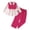Hot Pink, variant on mgoYE Toddler Girls Clothes Long Sleeve Ruffle Top and Pants 2Pcs Fall Winter Outfits