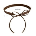 thumbnail image 2 of Durablity Teen Girl Waist Belt Western PU Belt for Dress Jeans Self Tie Belt, 2 of 6