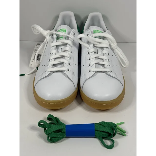 Ad-id-as Originals Stan Smith W Core White Green Sneakers Shoe FU9599 Men Size 8