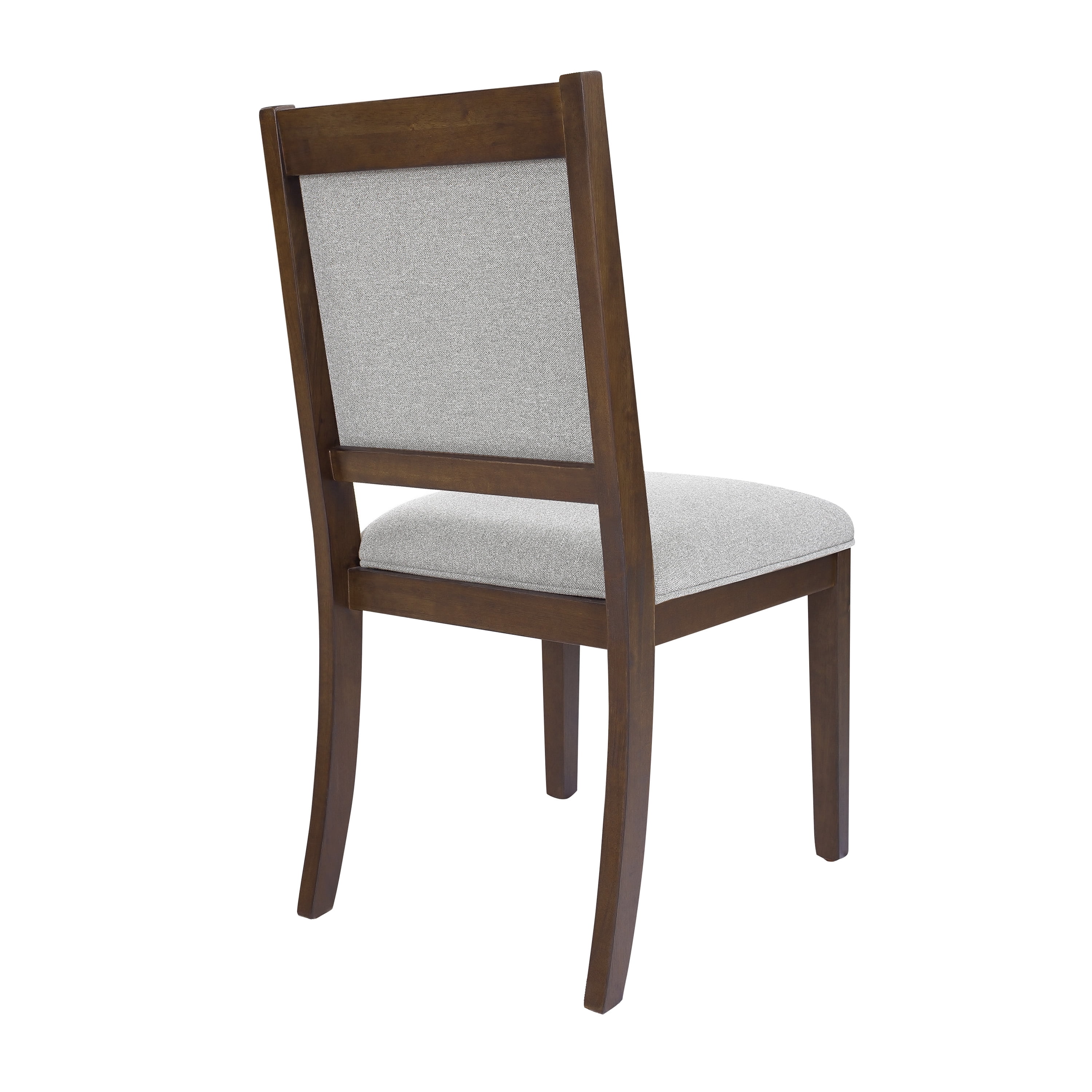 HomePop Open Back Upholstered Dining Chair, Set of 2, Gray