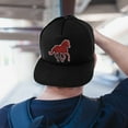 thumbnail image 4 of WIRESTER Unisex Embroidered Trucker Hat With Adjustable Buckle For Women & Men - Running Horse, 4 of 4